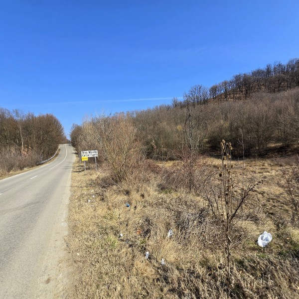 TEREN Extravilan (3.560 mp) la intrarea in cartierul Fagetu, oras Mioveni (pct. Gheorman, Stefanesti), drum asfaltat (DJ741)